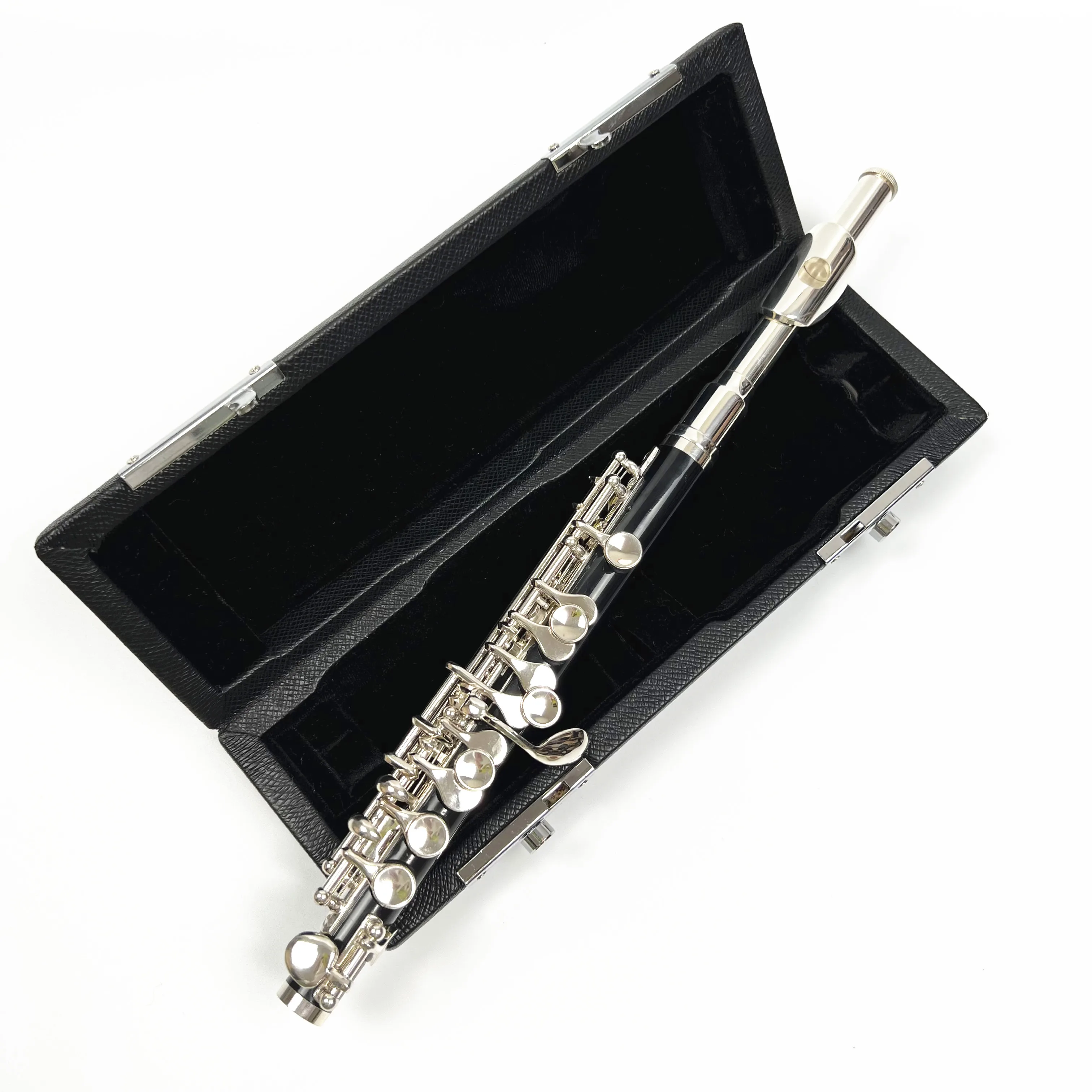 Half-size Flute Piccolo Cupronickel Silver Plated C Key Tone 16 Holes Piccolo w/ Stick Case Screwdriver Woodwind Instruments