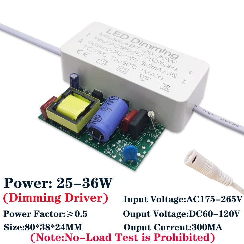 조광기 스위치 드라이버 패널 라이트 드라이버, LED 드라이버, 110V-220V, 1-36W, 3W6W12W18W24W36W