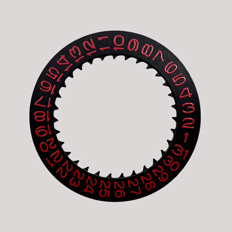Automatic Mechanical Day Date Dial Wheel - Red, Blue, Black 세트