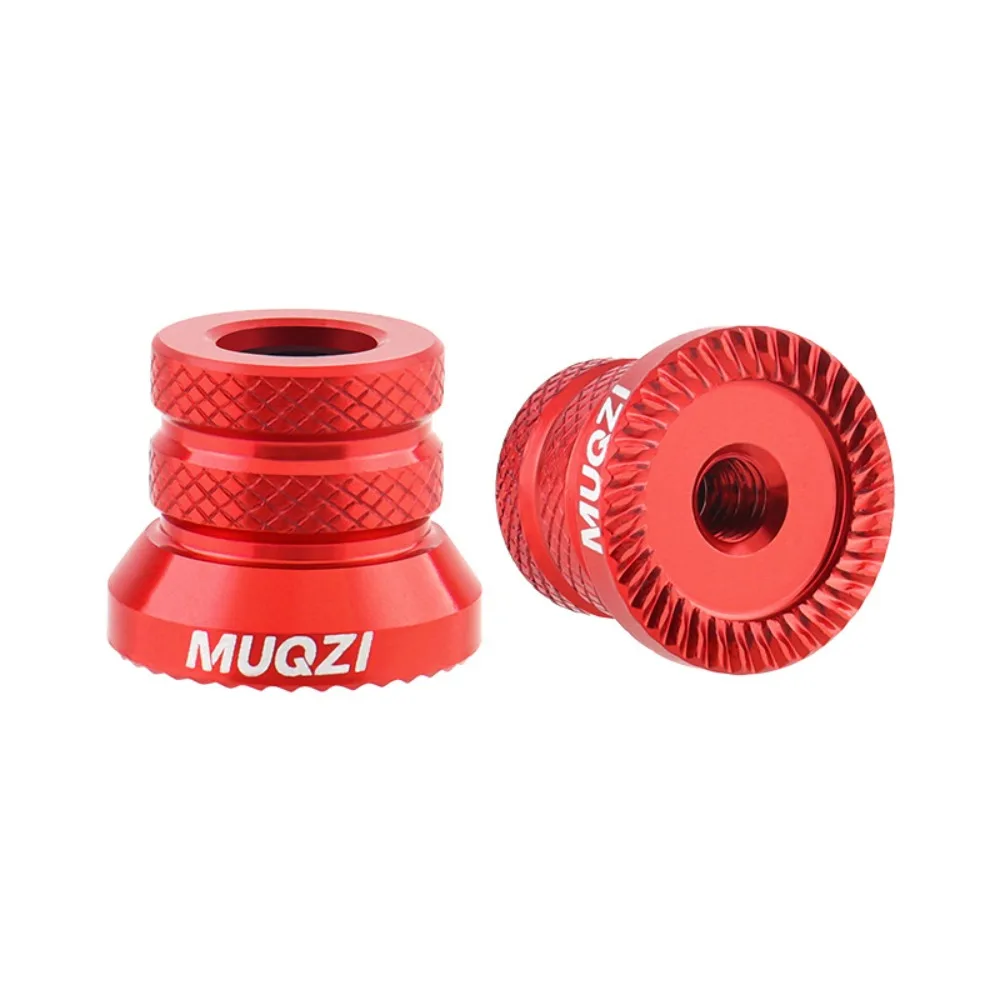 1 Pair Aluminium Alloy Bike Hub Nut Lightweight High Strength Bicycle Axle Nut Brilliant in Color Rust Prevention