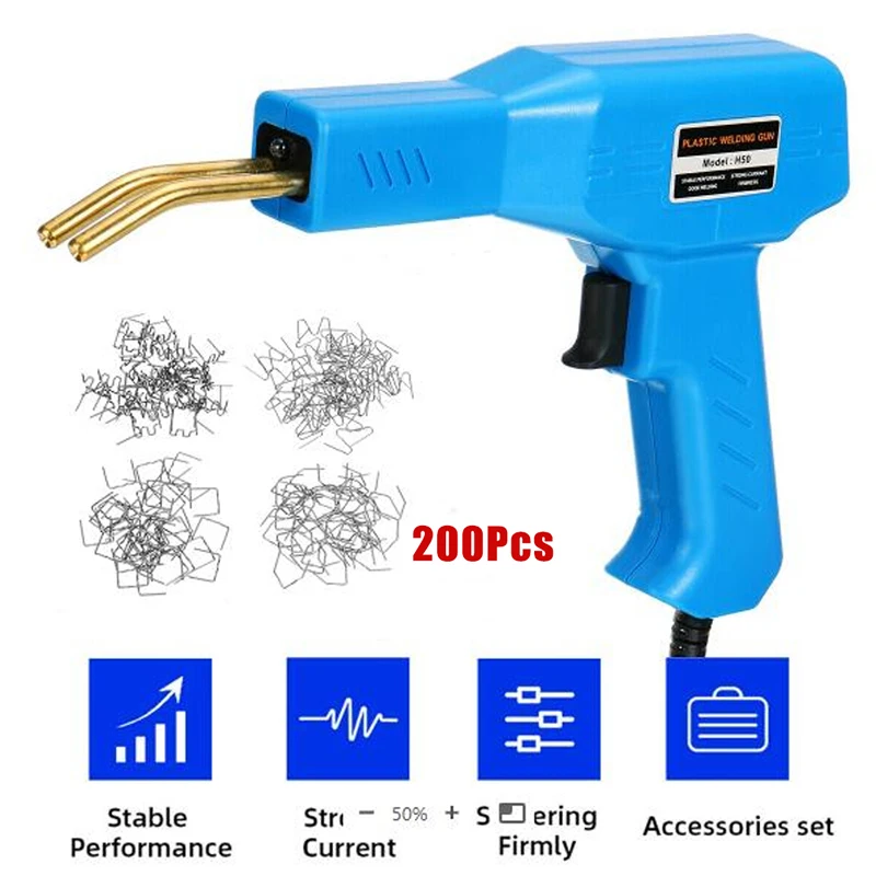 

80W Welding Gun Machine Plastics Welders Hot Staplers Machine Staple PVC Repairing Machine Car Bumper Body Stapler Welding Tool