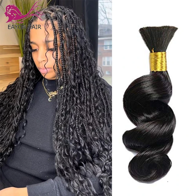 Micro Braiding Hair Human Bulk Hair Bouncy Curly 100g Human Braiding Hair  for Micro Braids Hair No Weft Brazilian Hair Bulk - AliExpress