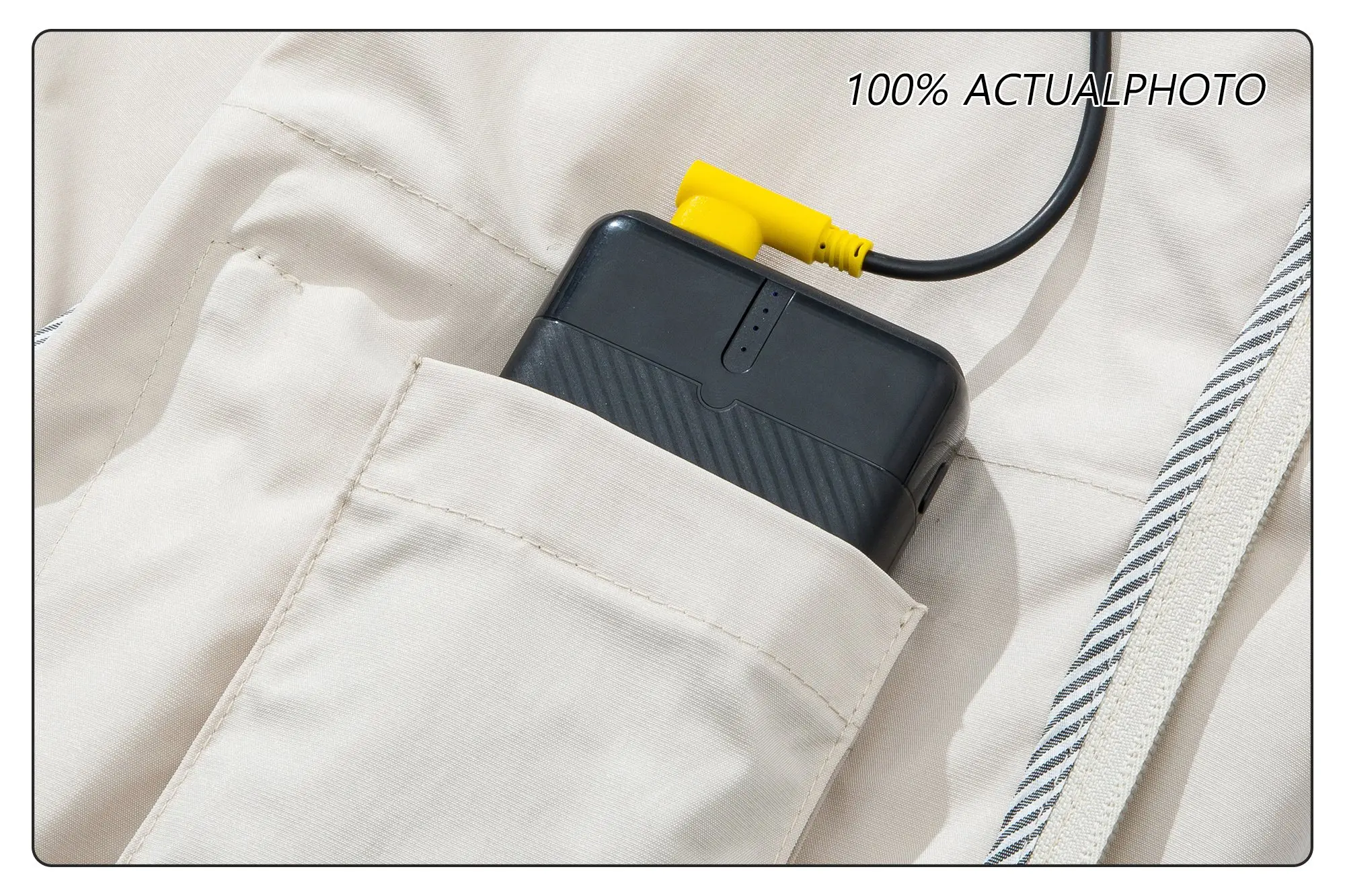 G-MACHT USB-Ventilator-Kühlweste für Herren und Damen – Atmungsaktive Kühlweste für Sommer, heißes Wetter, Arbeit, Outdoor, Angeln – Detail 18