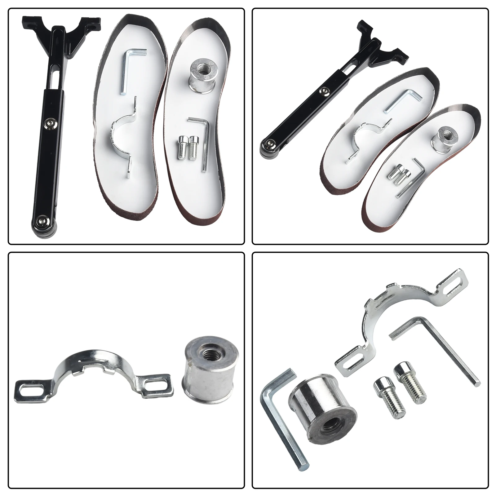 

Power Tools Bracket 2*52cm/0.78*20.47in Aluminum Angle Grinder Elastic Spring For Model 100 Grooved Driving Wheel