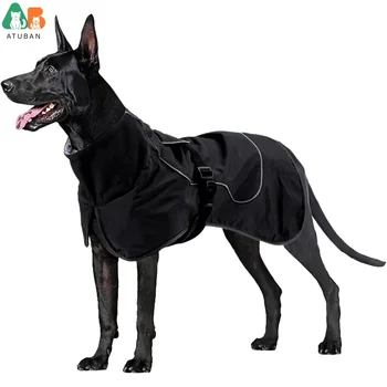 All-Weather Reflective Waterproof Dog Jacket with Fleece Lining 1