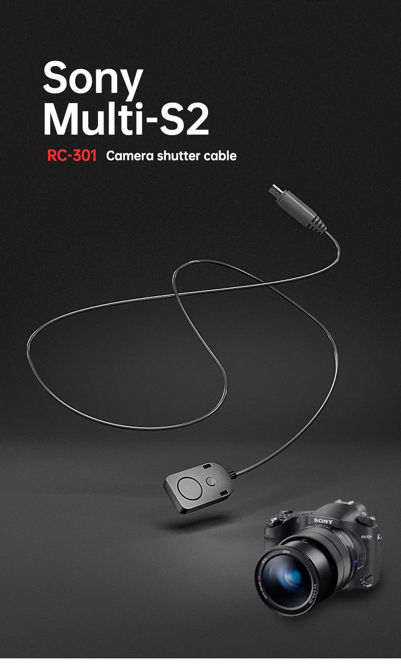 Description Picture 2 of itemRC-301 DSLR Remote Control Cord Camera Shutter Release Cable for Iconic Brand Nikon Iconic Brand Panasonic Cameras Focus/Take Pictures/Video