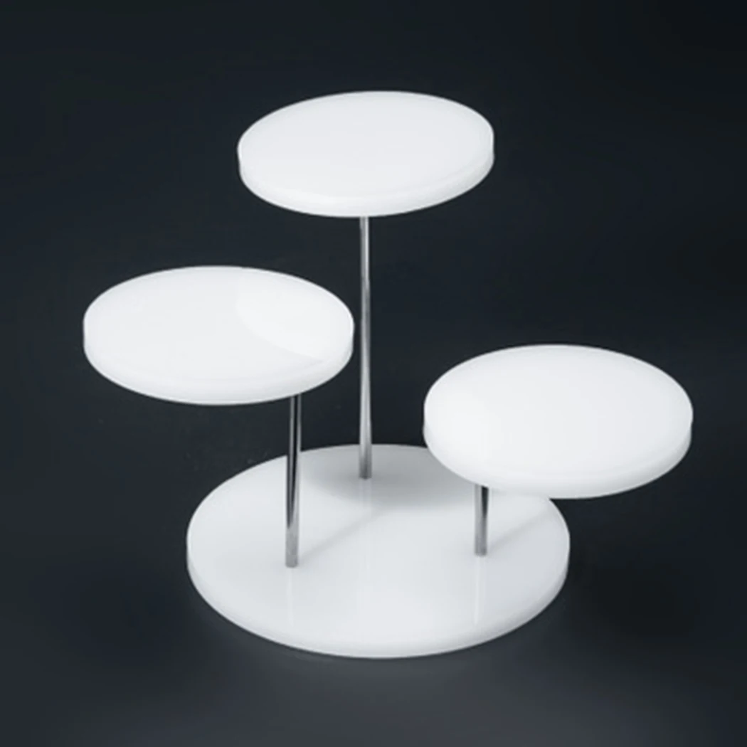 

3 Tray Fashion Multi-layer Acrylic Jewelry Ring Display Stand Pendant Show Rack Kitchen Dining Bar Accessories
