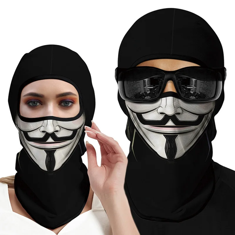 Balaclava Hat Bandana Scarf Sun Protection Mask Riding Mask Superhero Mask for Men and Women Skull Balaclava Motorcycle Helmets Outdoor Windproof Cycling Face Shield Ski Mask.