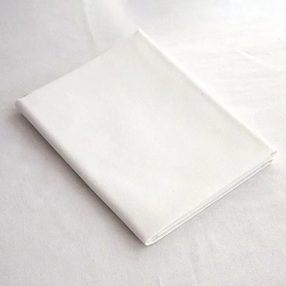Handcrafted Cotton Embroidered Fabric – Plain Weave, Solid Color, 30x30cm Sewing Material