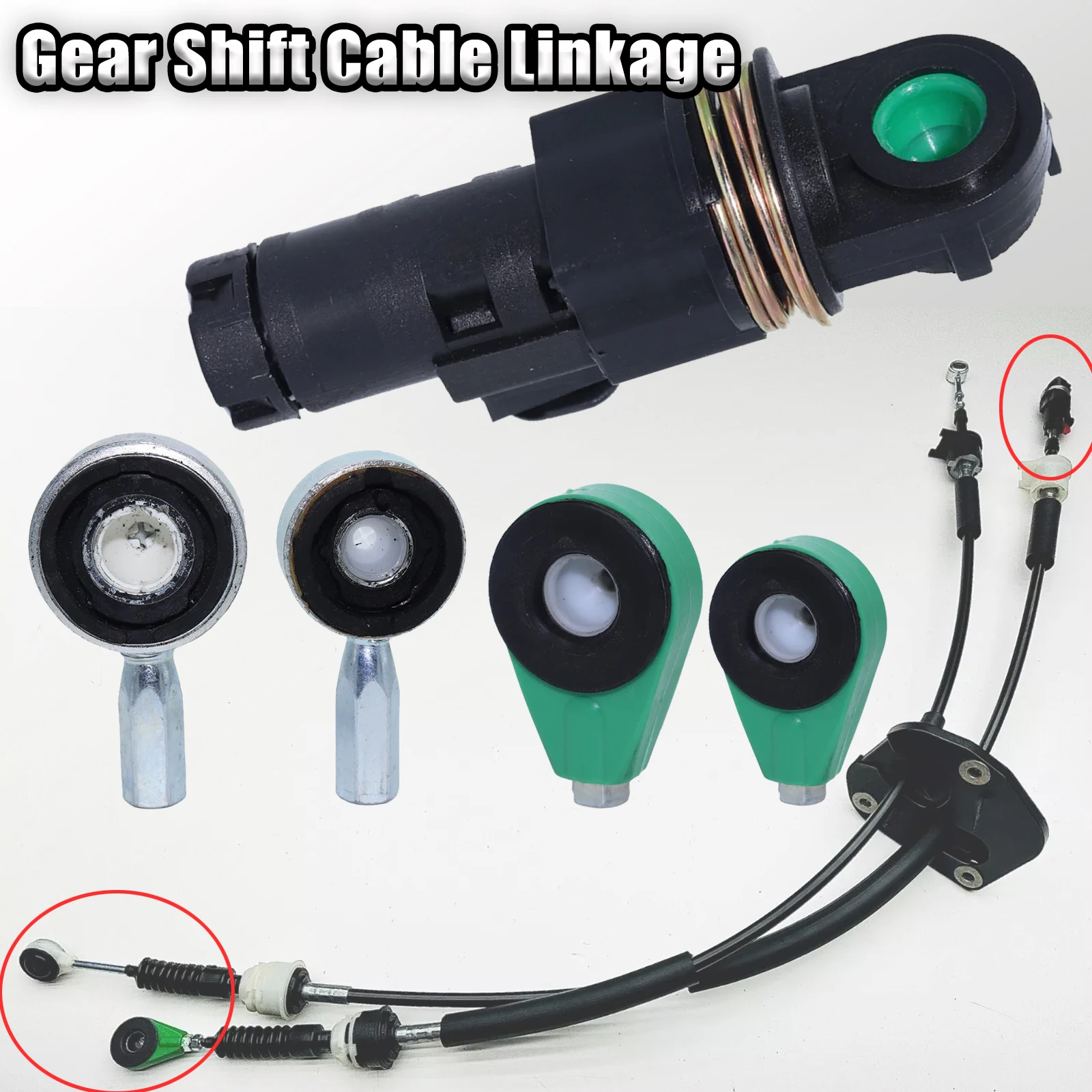 MT Gear Control Cable Linkage Bushing For Opel Combo D Fiat 500 Abarth Doblo Shifter Lever Selector Connect End Grommet Adjuster