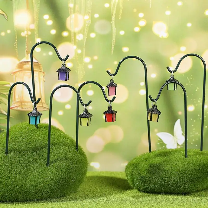 6Pcs Garden Miniature Decorative Stakes Glow-in-the-Dark Bonsai Mini Decorations Party Crafts Randomly Sent