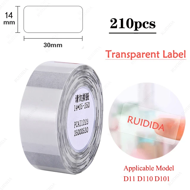 Transparent 14x30mm