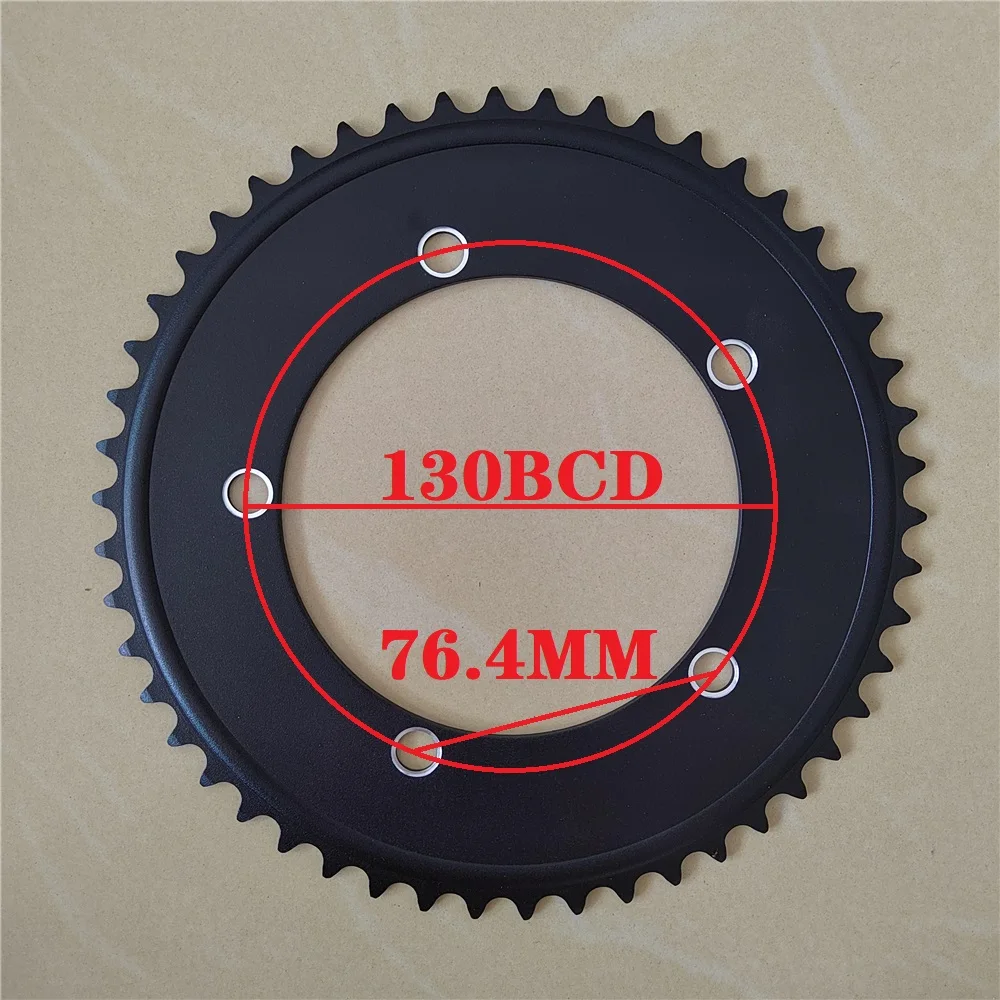 Fahrrad kettenblatt mit festem Gang 130bcd Single Speed Crown bcd 1/8 Kettenblatt Kettenrad 44t 46t 48t 50t cnc" – Detail 2