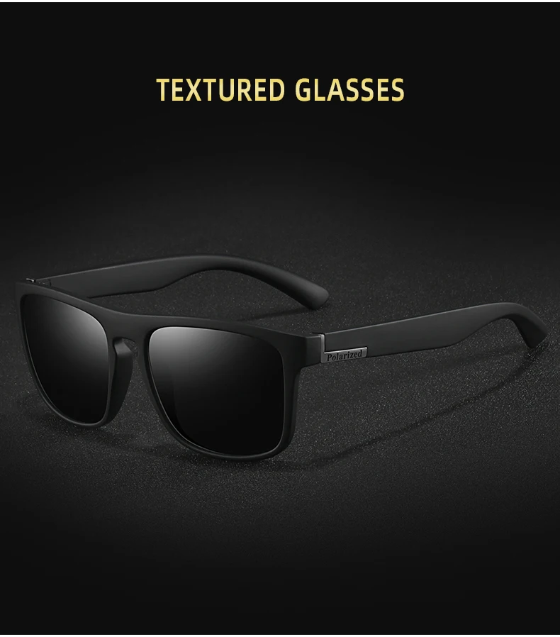 Modische Vintage Sonnenbrille für Damen und Herren, Luxusmarken-Designer, Quadratische Sport-Sonnenbrille, Stylische Fahr- und Angelbrille – Detail 4