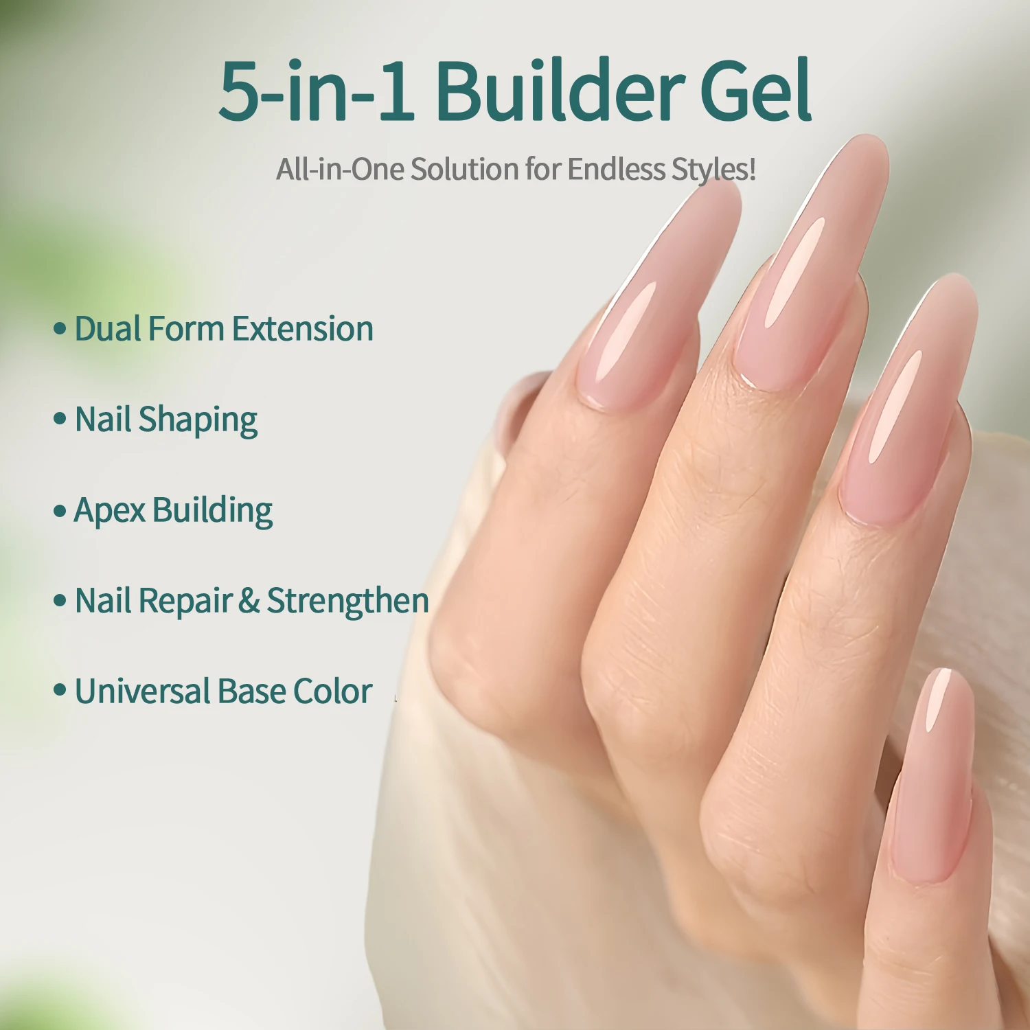 Nailpop Gel Costruttore per Unghie 30/100g, Liscio e Lattiginoso, Grande Capacità, Gel UV/LED per Estensione Unghie, Adatto per Nail Art Fai-da-Te e Salone - immagine 4