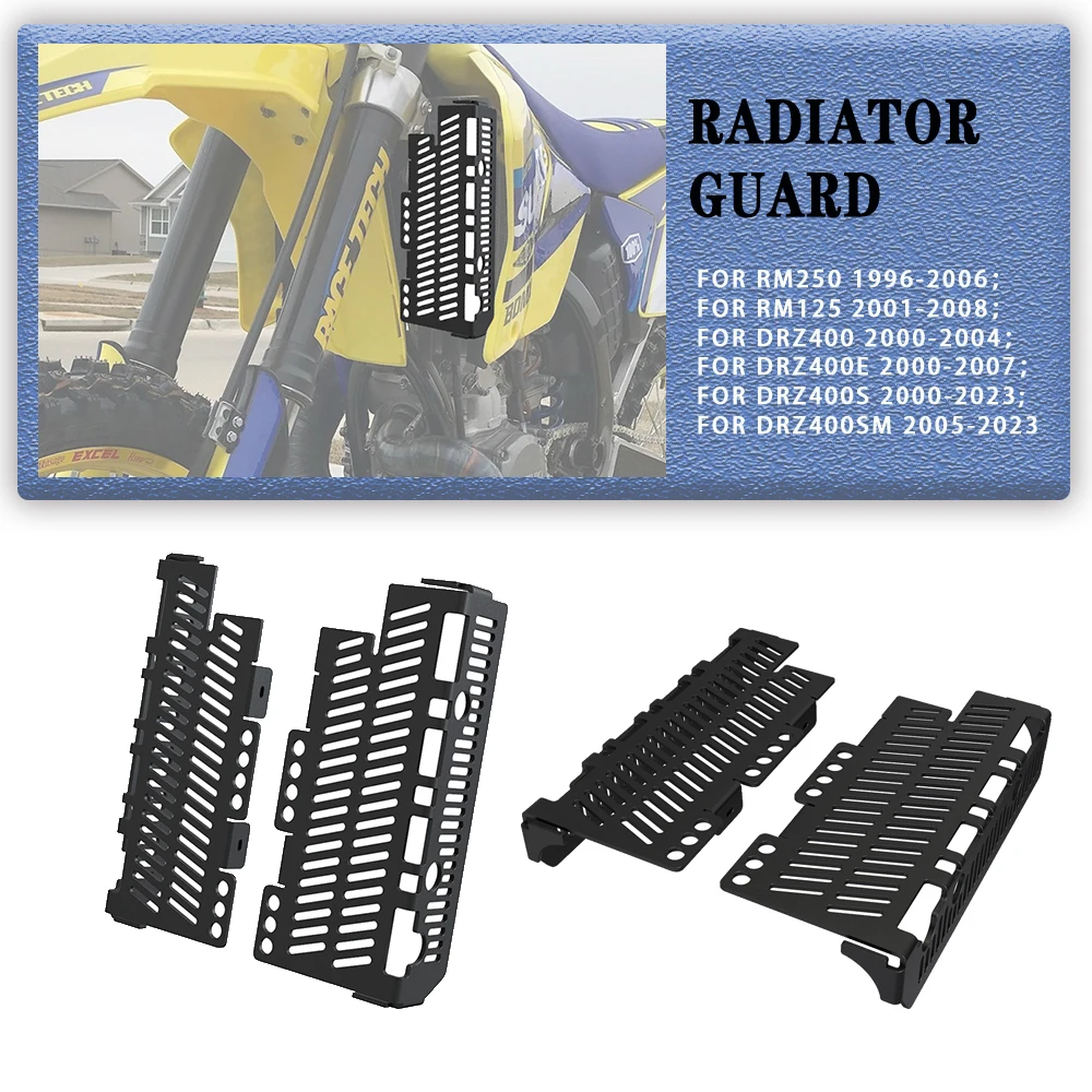 

For SUZUKI RM250 1996 - 2005 2006 RM125 2001-2008 RM 125 250 Motorcycle Accessories Radiator Guard Grille Cover Grill Protector