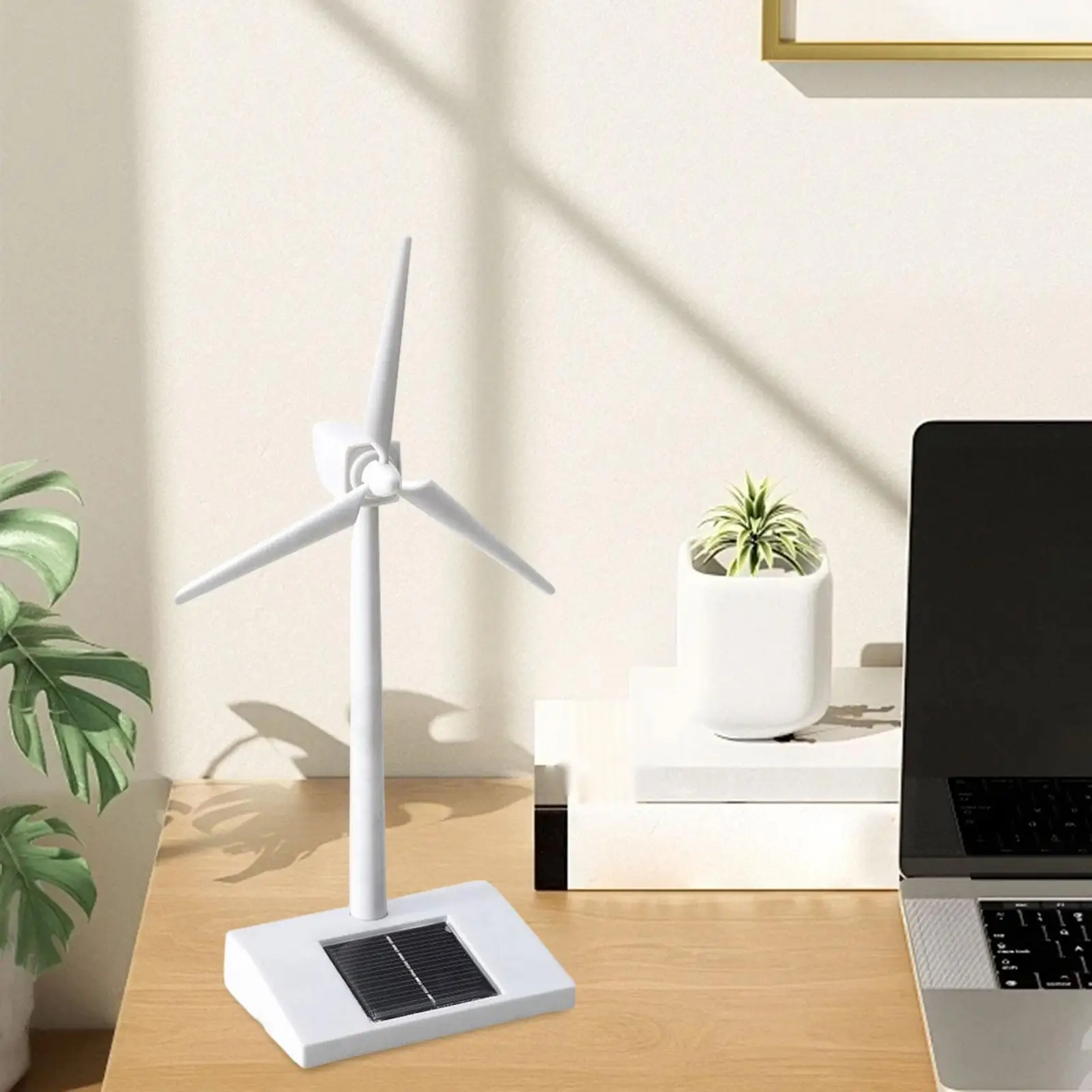 Windmill ของเล่น Wind Generator ตกแต่งบ้าน DIY เครื่องประดับเครื่องมือการสอนชุดวิทยาศาสตร์ 1