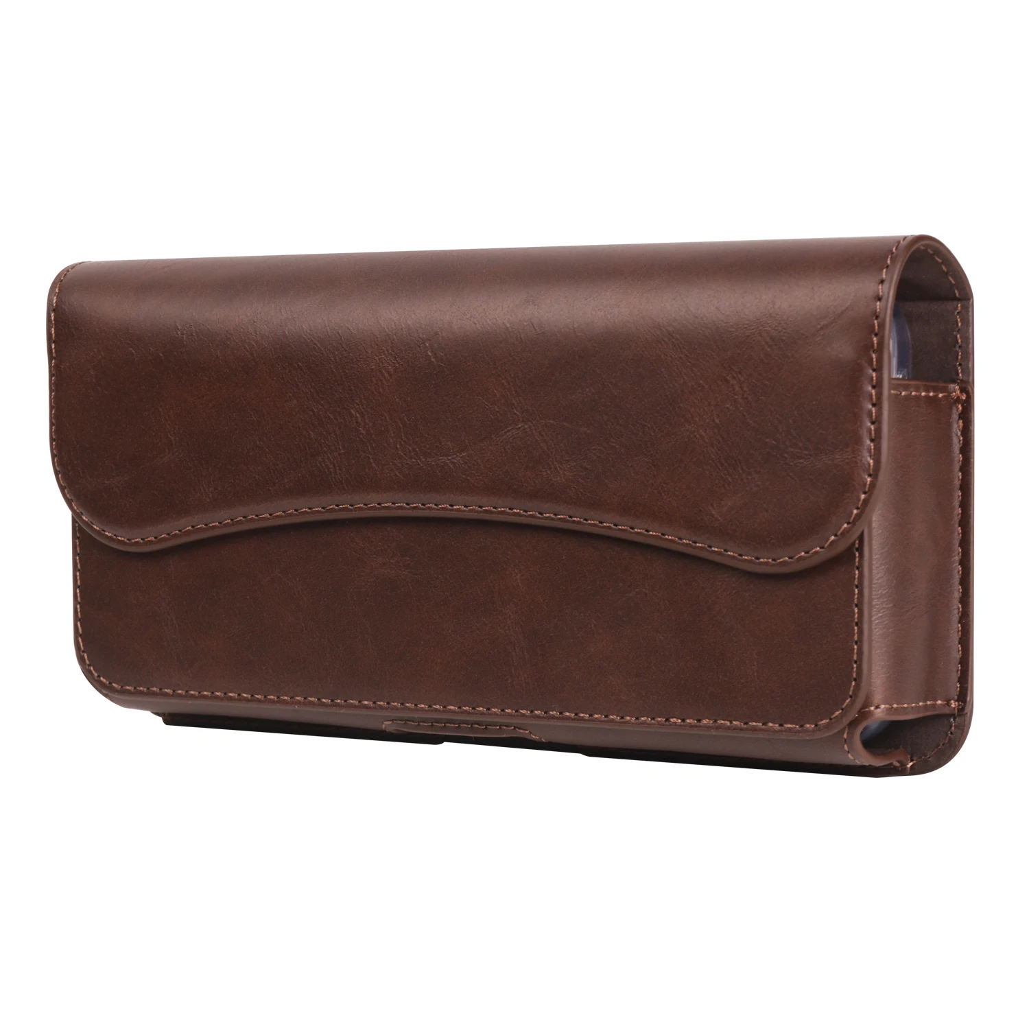FULAIKATE Crazy Horse Handytasche mit horizontaler Taille für Herren, Ledertasche für Samsung Note 23 Ultra, iPhone 15 Pro Max, 6,1 "-7,2" – Detail 4