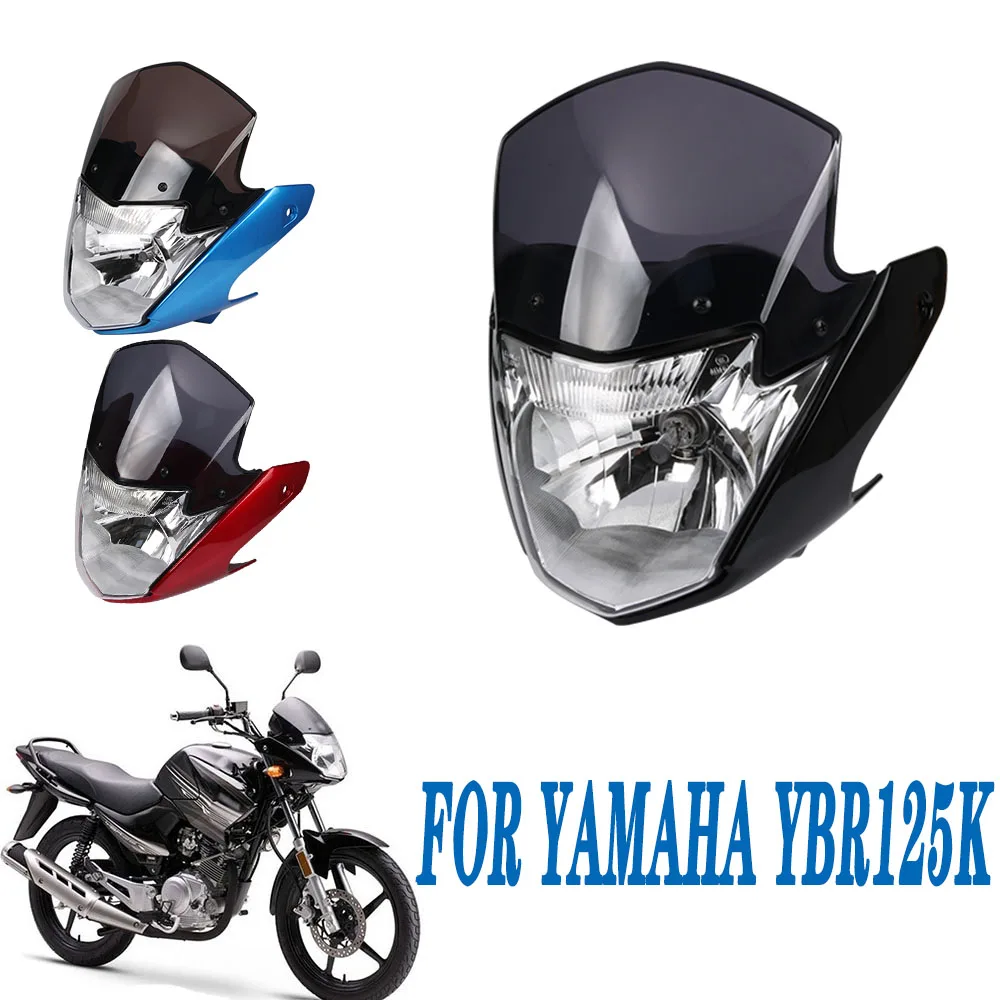 

Motorcycle HeadLight for Yamaha YBR 125 K YBR125 YBR125K JYM125-7 Headlamp Head Light Assembly Fairing Windshield