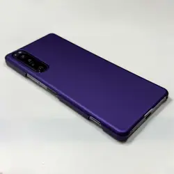 Matte Skin Feel Thin & Durable Hard Cover with Fingerprint - Resistant Finish - Sony Xperia 10 III (PURPLE)