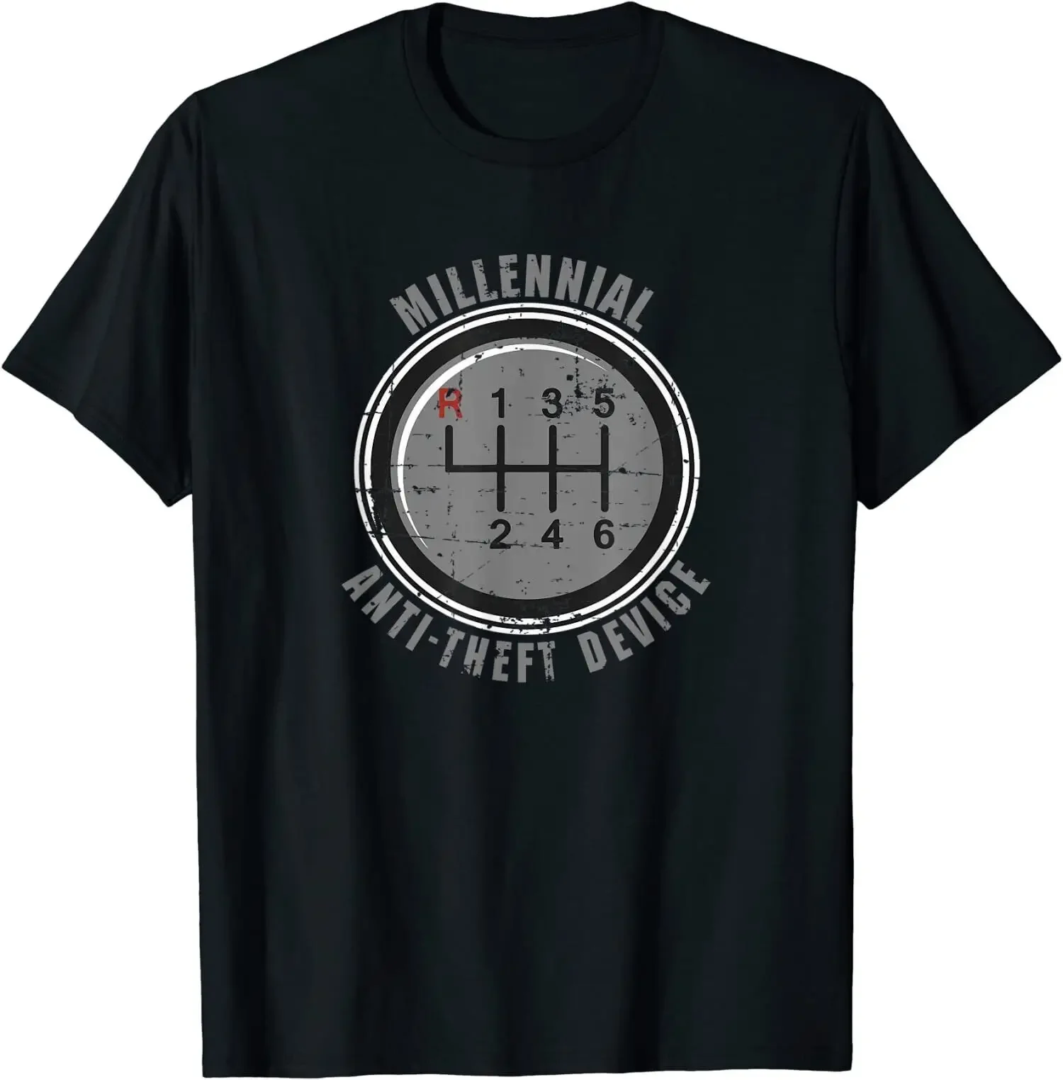 

Manual Gear Box Tee Millennial Anti Theft O-Neck Cotton T Shirt Men Casual Short Sleeve Tees Tops Harajuku Streetwear
