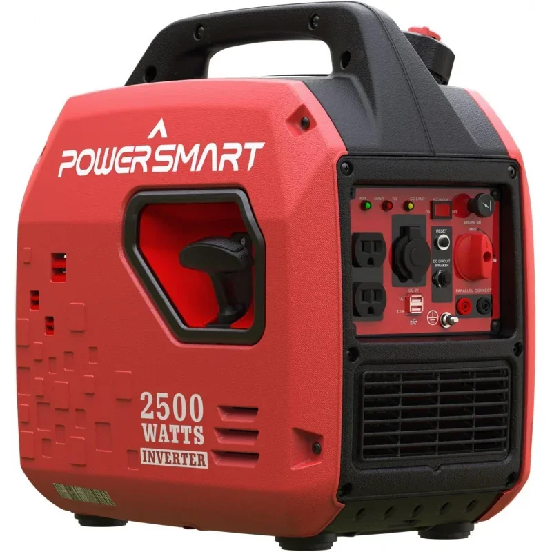 

PowerSmart 2500-Watt Gas Powered Portable Inverter Generator, Super Quiet for Camping, Tailgating, Home Emergency Use, CARB Comp