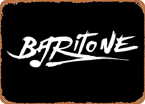 

Baritone винтажный вид металлический знак патент художественные принты Ретро подарок 8x12 дюймов