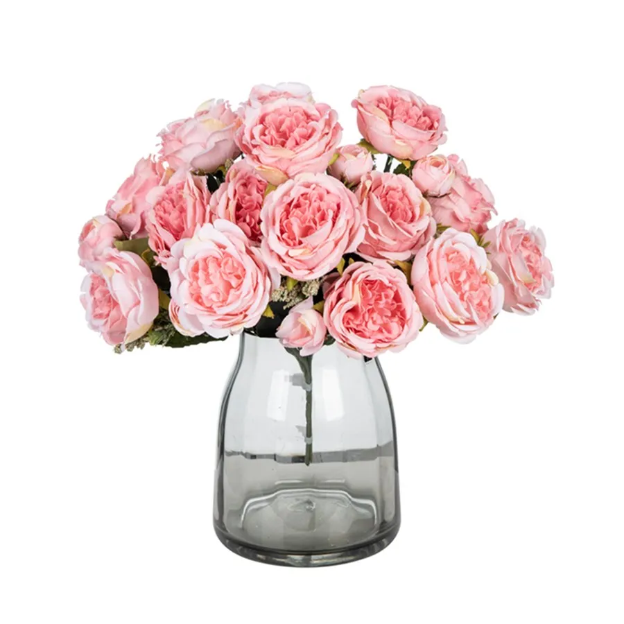

30Cm Silk Peony Home Christmas Decorations Scrapbook Vase Autumn Garden Decorative Plants Wreaths Handicraft Artificial Flowers