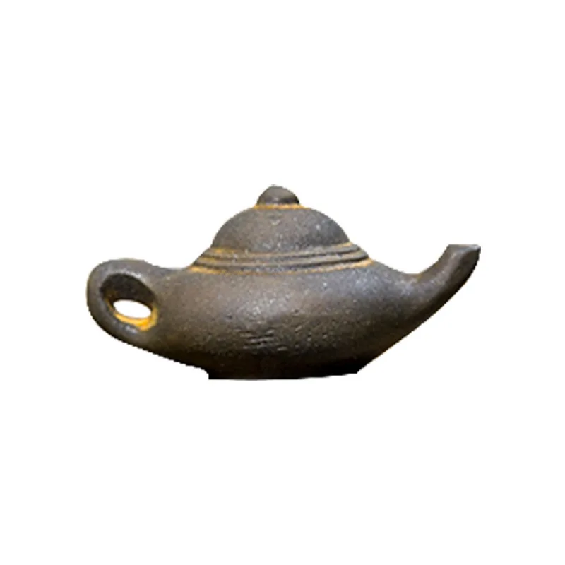 중국 스타일 레진 미니 티포트 데스크탑 장식품 가정 거실 장식 공예품 고급 니치