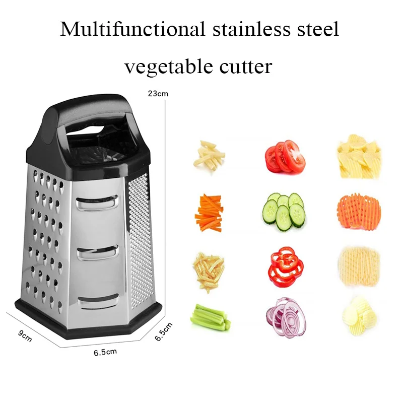 Stainless Steel 6-Side Box Grater 2