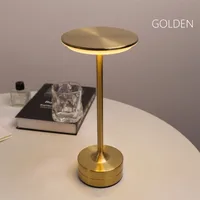 Rechargeable Table Lamp Touch Sensor Desktop LED Night Light Wireless Reading Lamp For Restaurant Hotel Bar Bedroom Decor Light 2