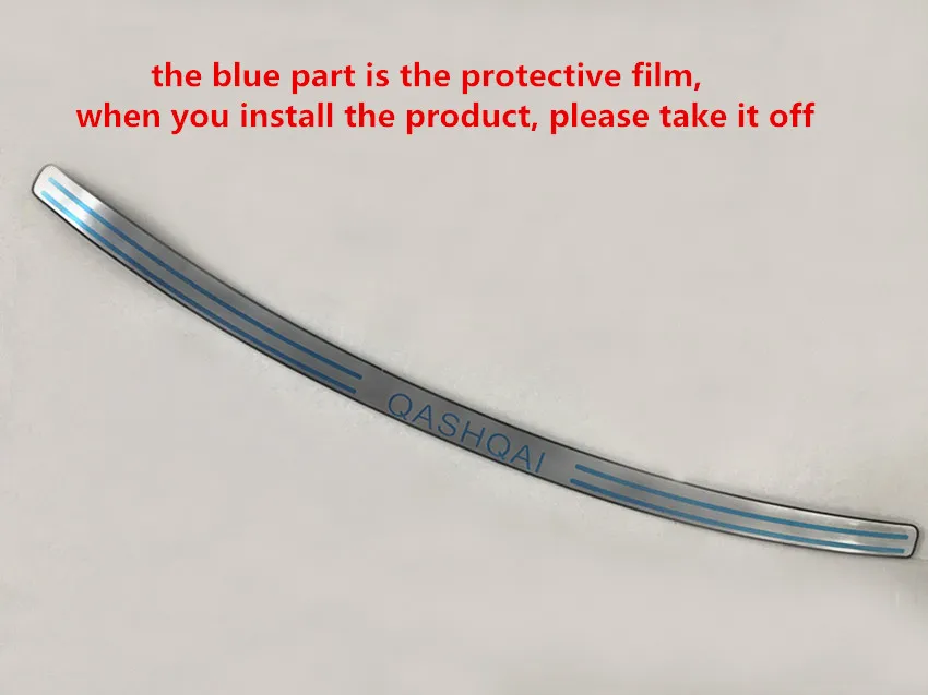 1Set Edelstahl-Kofferraumschwellerschutz für Nissan Qashqai J10 (2007-2015) – Hintere Türschwellenabdeckung – Detail 2