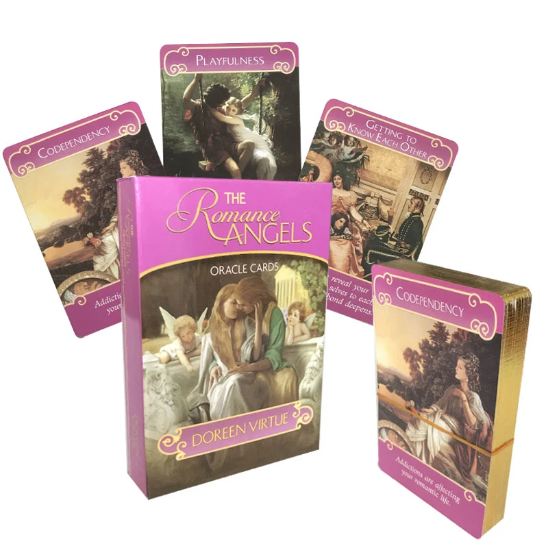 The Romance Angels Oracle Cards Fate Divination Paper Cards Game Tarot Gilded Edge Tarot Options Paper Guidegook 【超特価sale開催】 THE Romance ANGELS ORACLCARD その他