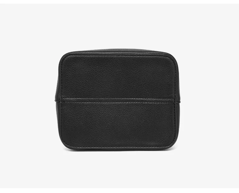 2026 Bucket Bag Neue Textur Echtleder Vielseitige Umhängetasche für Pendler Elegante Damenhandtasche Weiß Schwarz – Detail 4