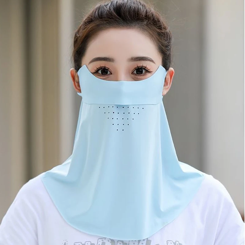 NECKFACE シルクスクリーン Sunblock Facekini Summer Protection UV Ice Silk Breathable Cycling