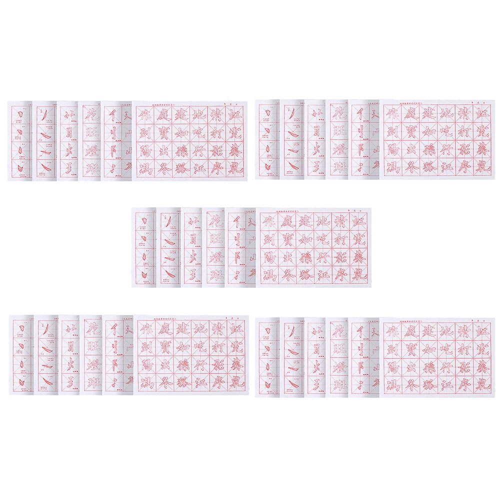 

30 Sheets Handwriting Paper Tracing The Notebook Copybook Calligraphy Tool Rice Chinese Practice for