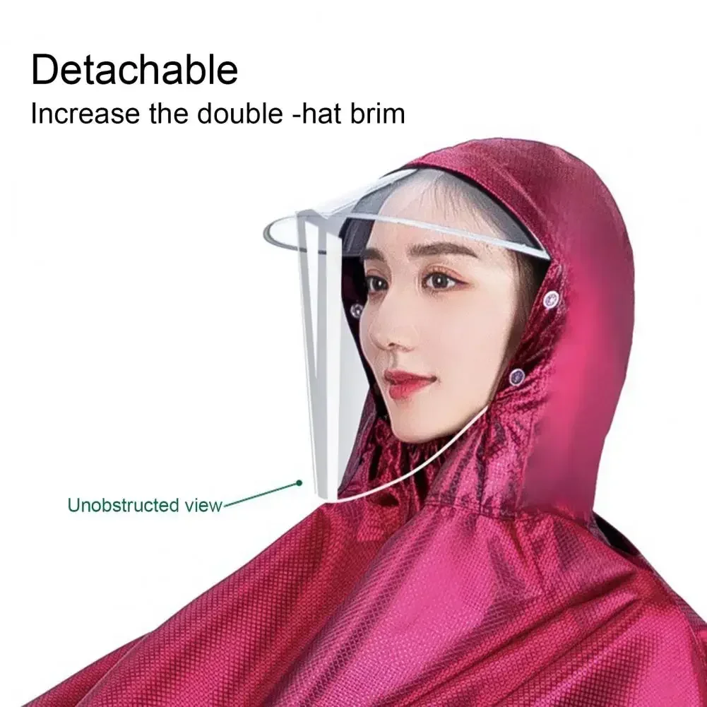 Universal Motorbike Rain Shield Waterproof Hooded Cape Durable Bicycle E Scooter Wet Weather Gear Outdoor Precipitation Cover