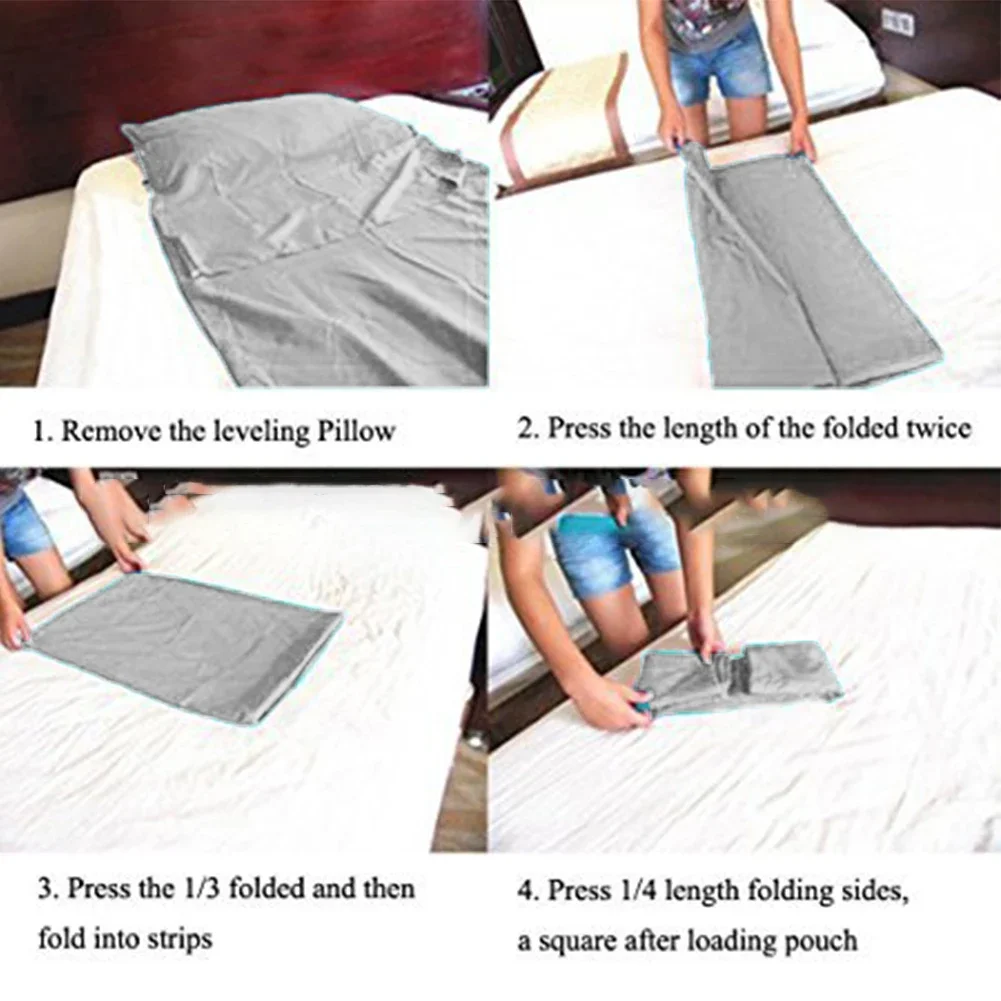 Sleeping Bag Liner Camping Sheet Removable And Washable With Pillow Pocket Full-body Wrap Sleep Sack For Trains Backpacking 5