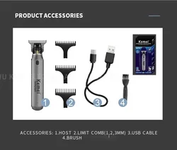 Precision Cordless Hair & Beard Trimmer - Professional T-Blade Grooming Tool (WITH BOX)