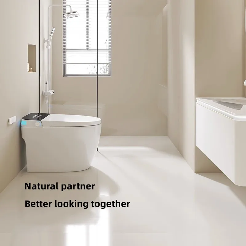Smart Toilet without Water Pressure Fully Automatic Multifunction Flip Integrated Instant Heating Voice WC with Remote