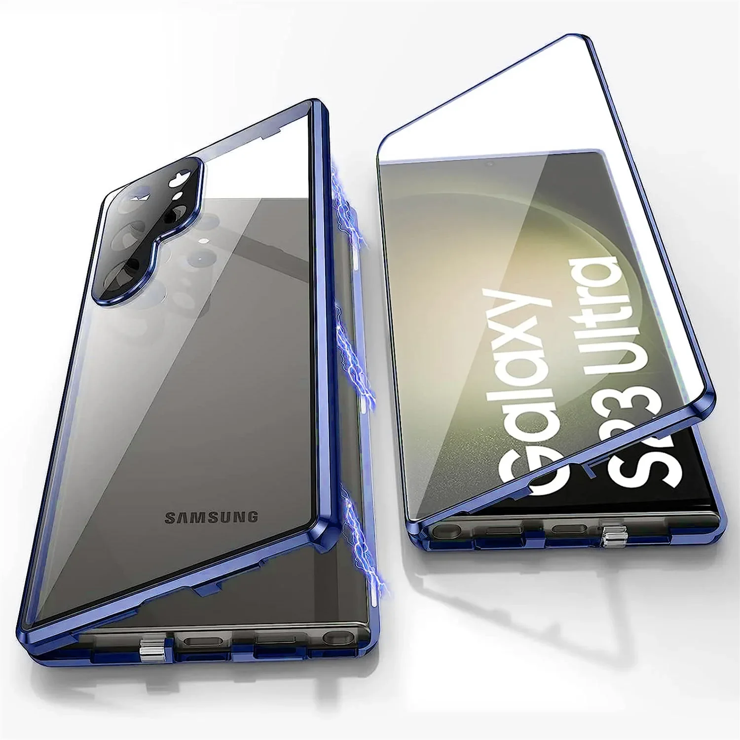 Luxury Metal Alloy Magnetic 360° Full Surround Screen HD Glass Protection Case