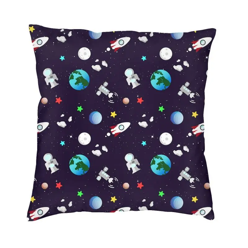 Наволочки для подушек с космосом Вселенной астронавтом гостиной Galaxy Rocket планеты