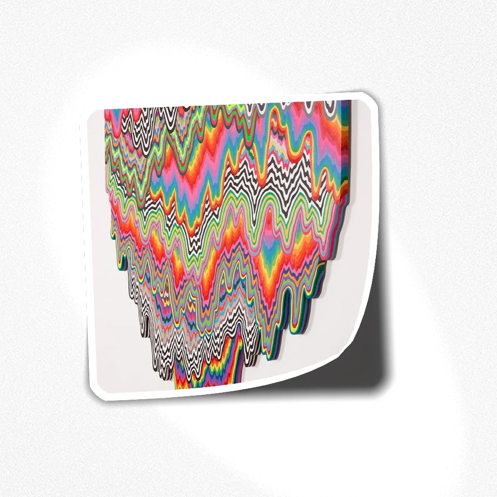 

Психоделическая наклейка 171 наклейка для ноутбука Декор Спальня автомобиль милый мультфильм искусство модный общественный чемодан