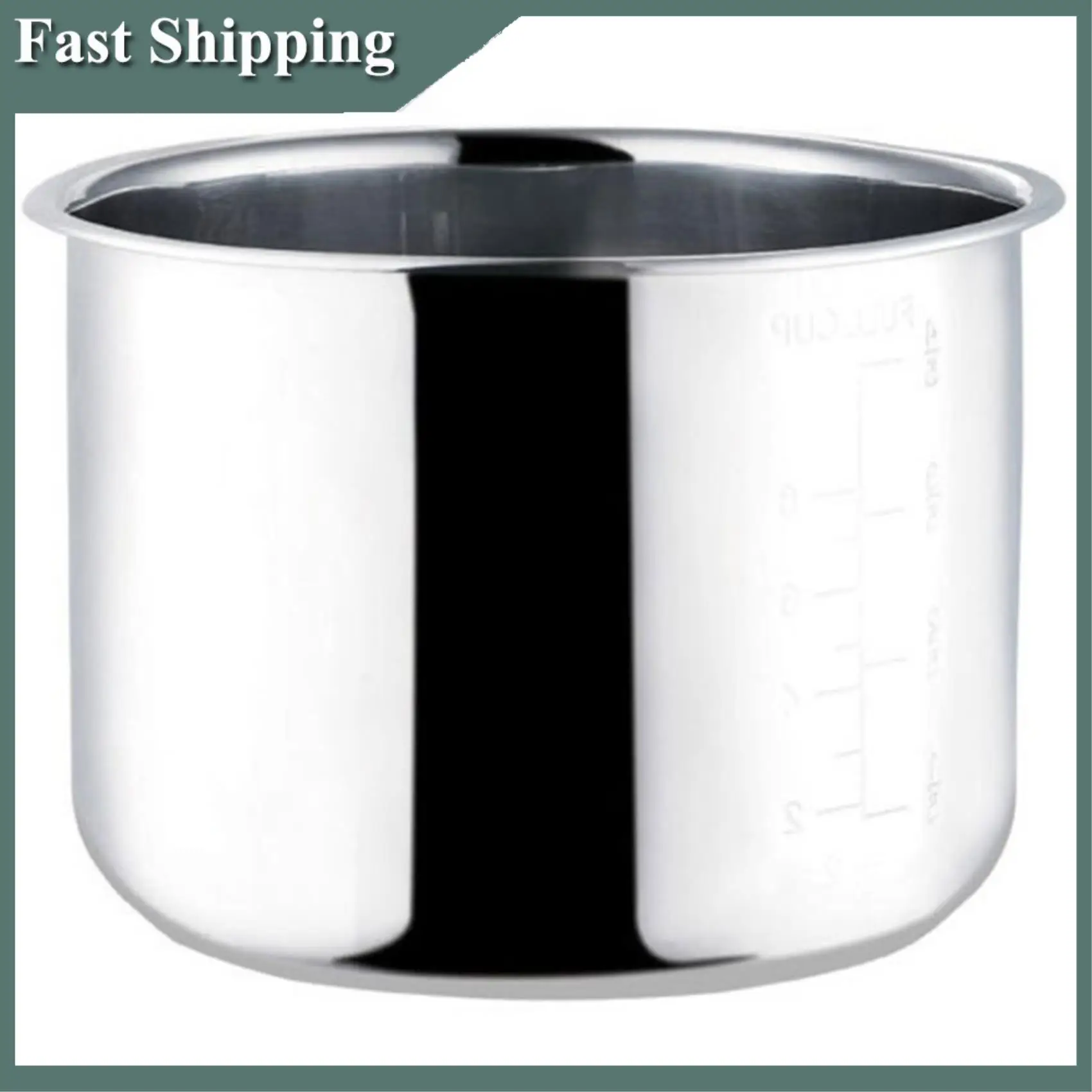 -MEOF Power Cooker Stainless Steel Replacement Inner Pot Insert Liner Accessory Insert Liner XL Compatible With 5 Quart Cooker