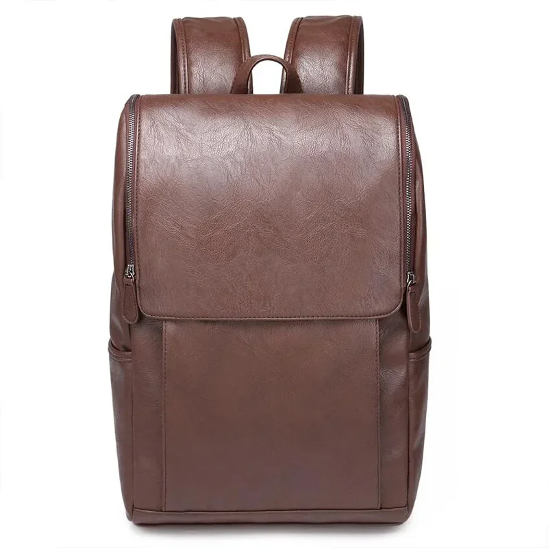Simple Design Solid Backpack Men Outdoor Waterproof Travel Bag Men's Backpack Casual Student Schoolbag Bag Trendy Back Pack Bag 3