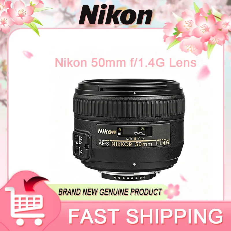니콘 AF-S 니코르 50mm f/1.4G 렌즈 50mm 1.4g 대구경 카메라 렌즈