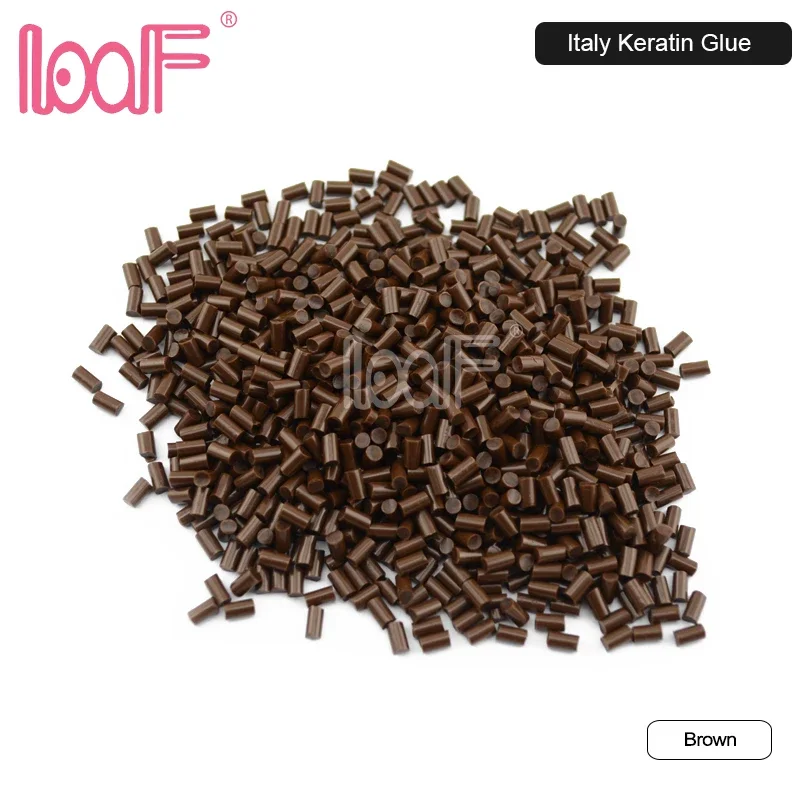 LOOF 100 gram Hotmelt Italian Keratin Glue For Hair Extensions Hot Melt Glue Granule Beads High Viscosity 2 Colors Available