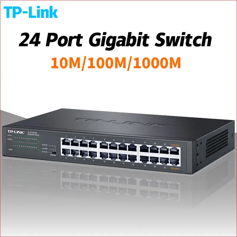 

TP-LINK TL-SG1024DT Full-gigabit Network IP Camera 24-port Switch 1000M Network Cable LAN Splitter Ethernet HUB VLAN Support