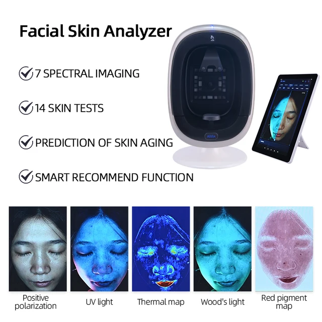 Facial Skin Analyzer Smart Recommend Function Objectively Assess Skin ConditionTrack the Effects of Skin Care Medical Aesthetic 1