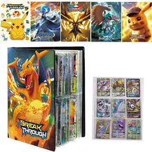 

New 240/432Pcs Pokemon Album Book Cartoon Card Map Game Card VMAX GX 9 Pocket Holder Collection Loaded List Kid Cool Toy Gift